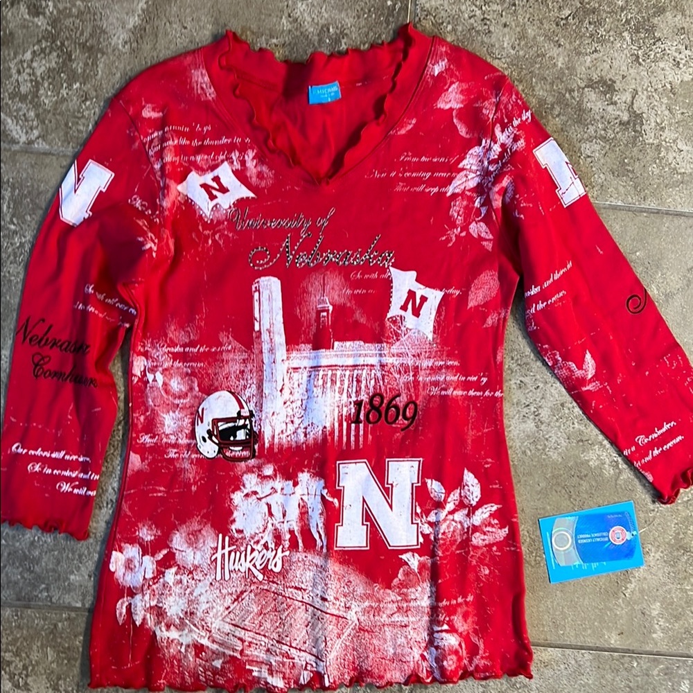 University of Nebraska Red Long Sleeve Shirt